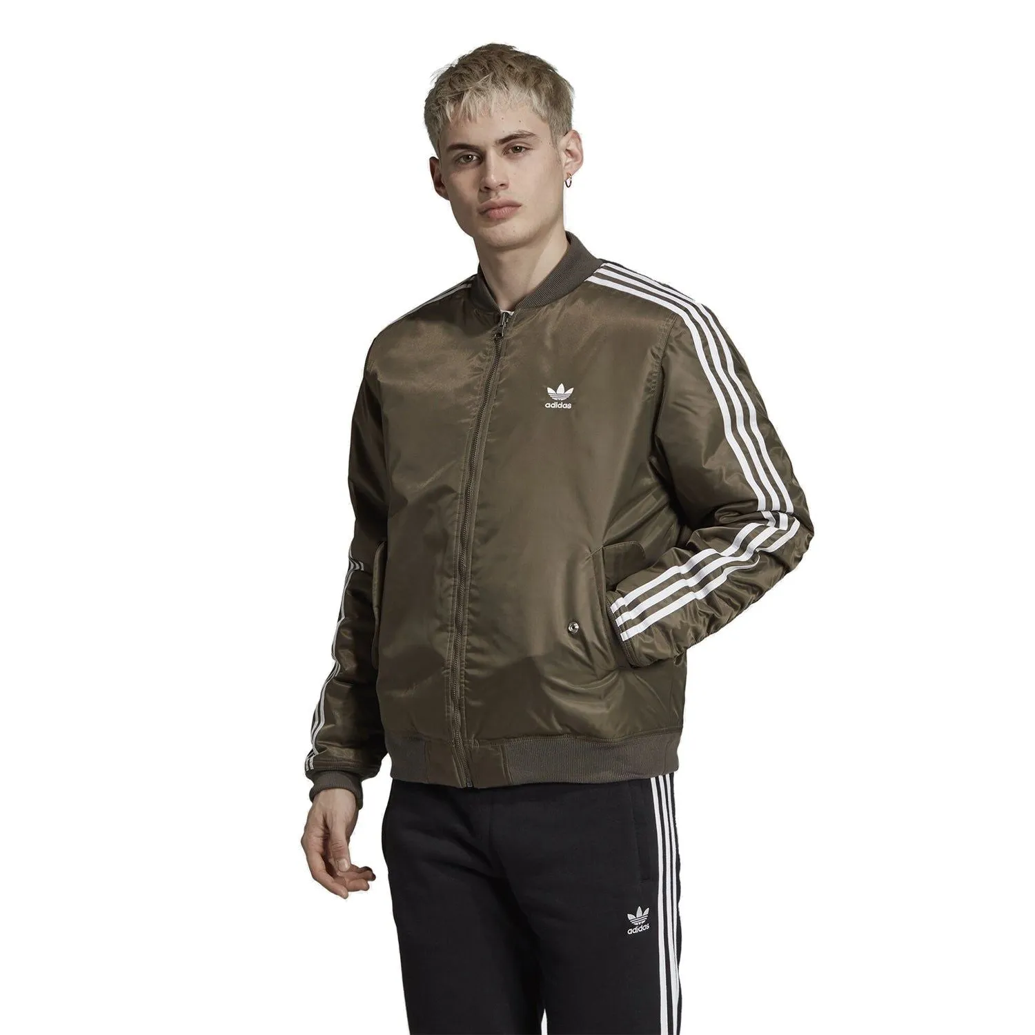 adidas Originals Trefoil Padded Bomber - Green