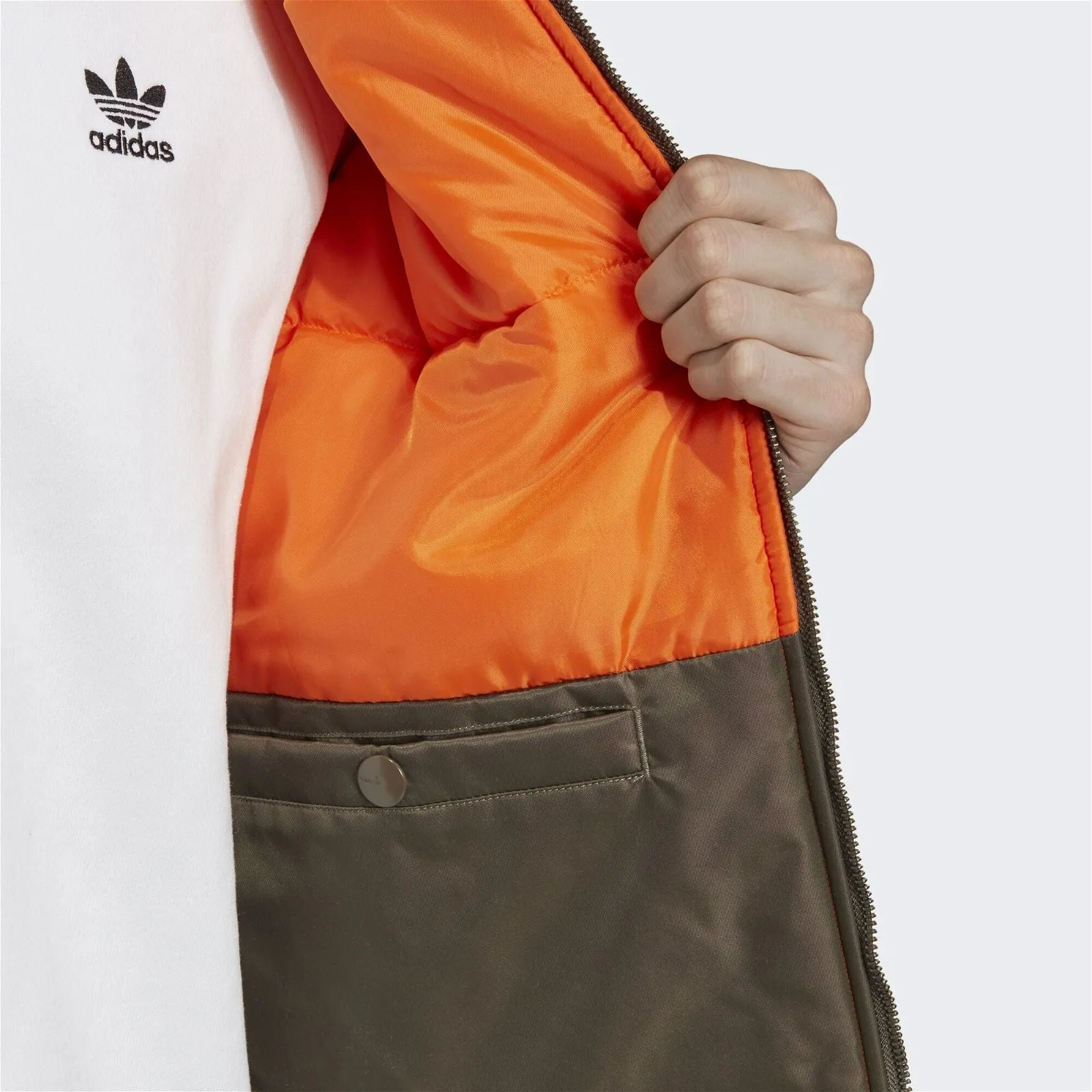 adidas Originals Trefoil Padded Bomber - Green