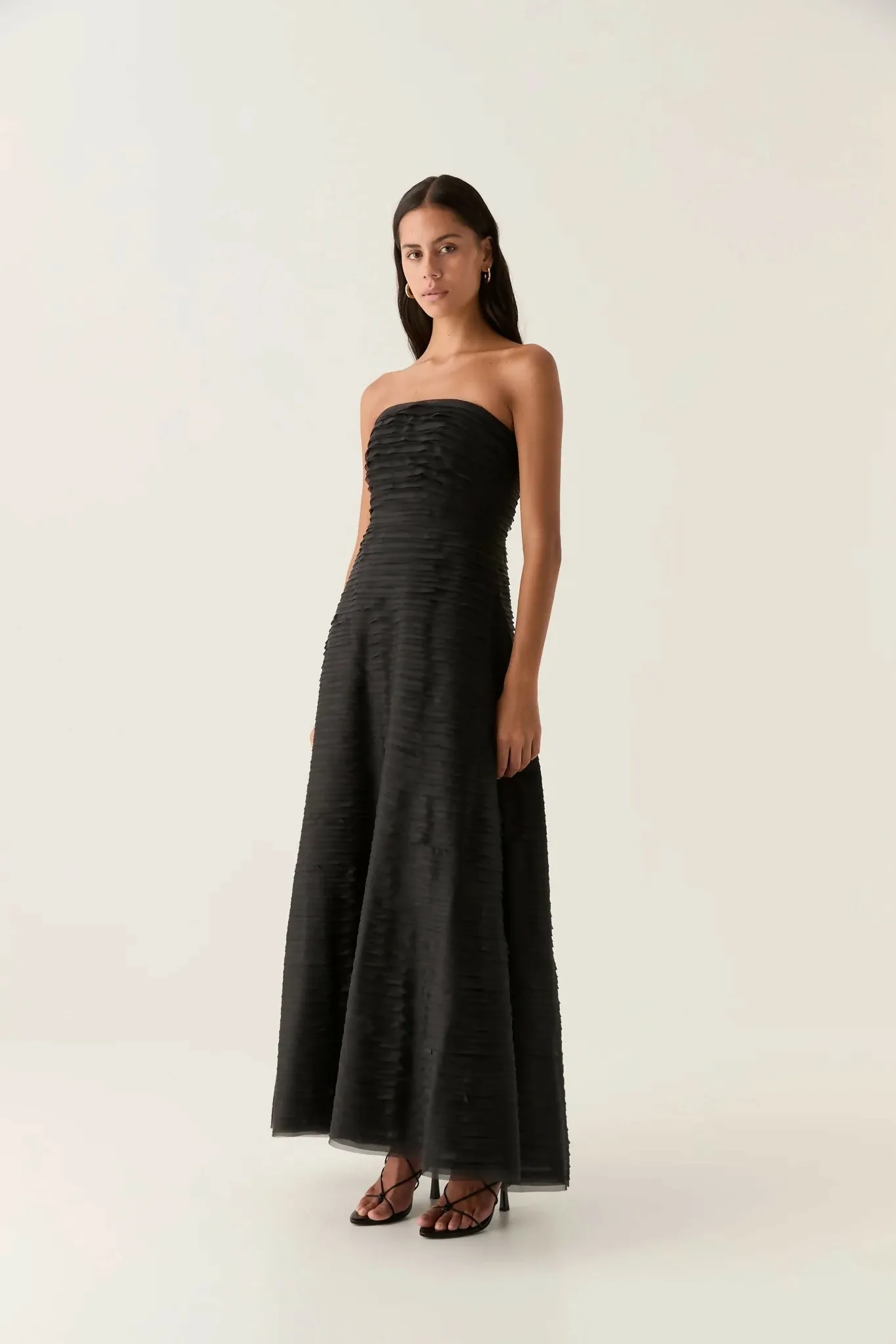 Aje Soundscape Maxi Dress in Black Size 12