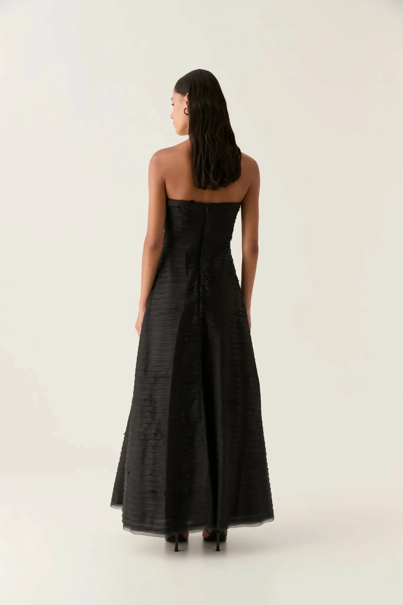 Aje Soundscape Maxi Dress in Black Size 12