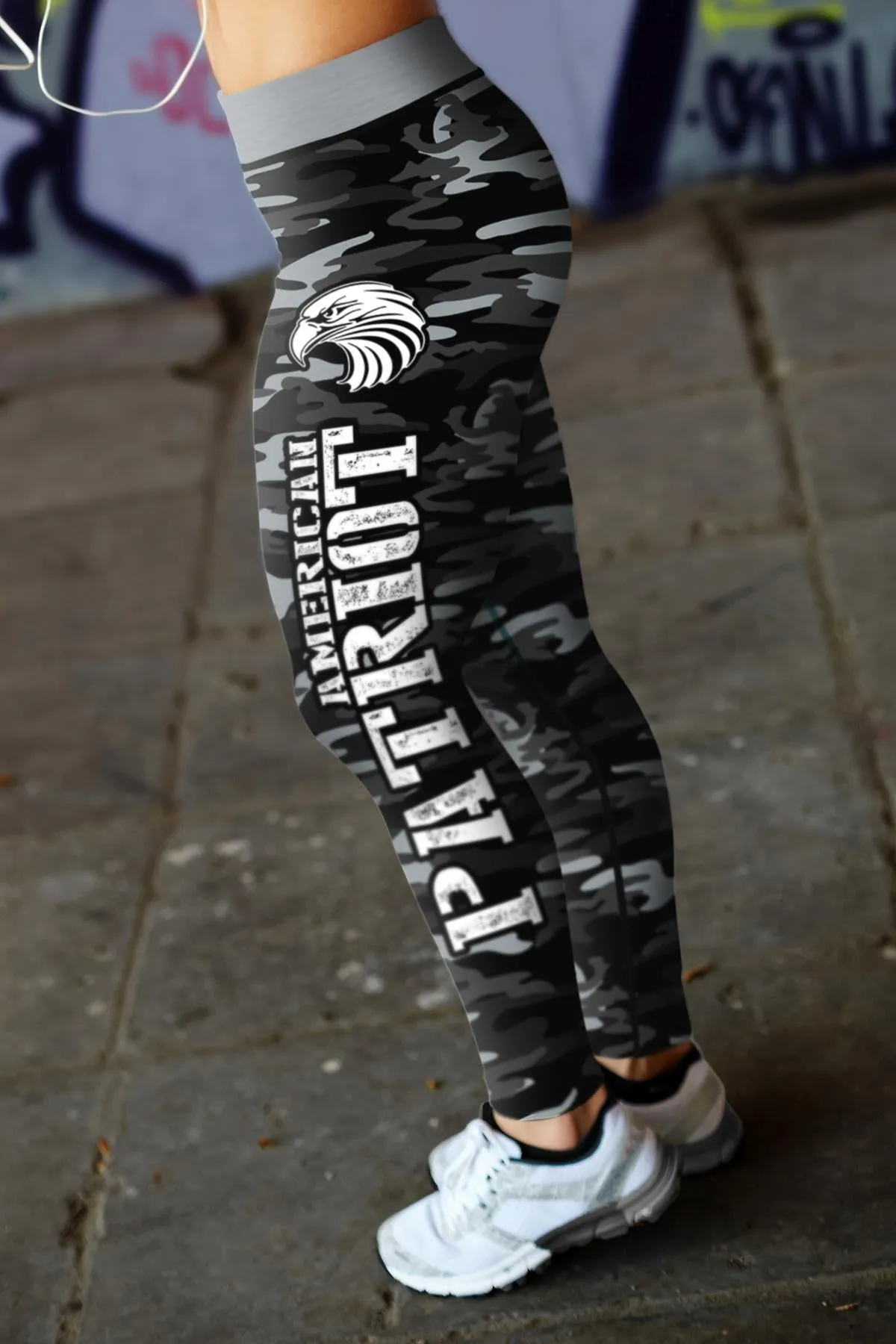 American Patriot Black Camo Leggings