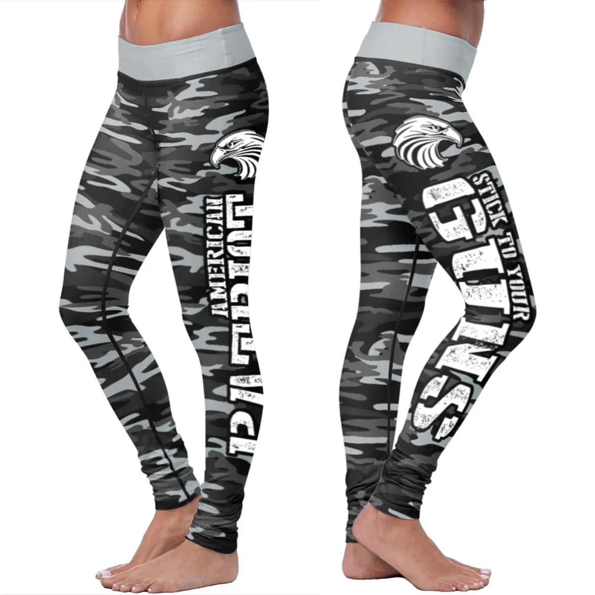 American Patriot Black Camo Leggings