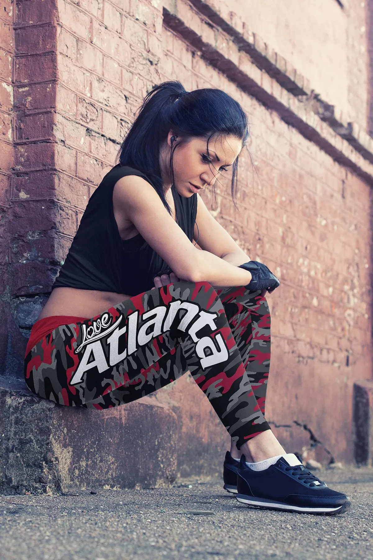 Atlanta Football Camo Leggings