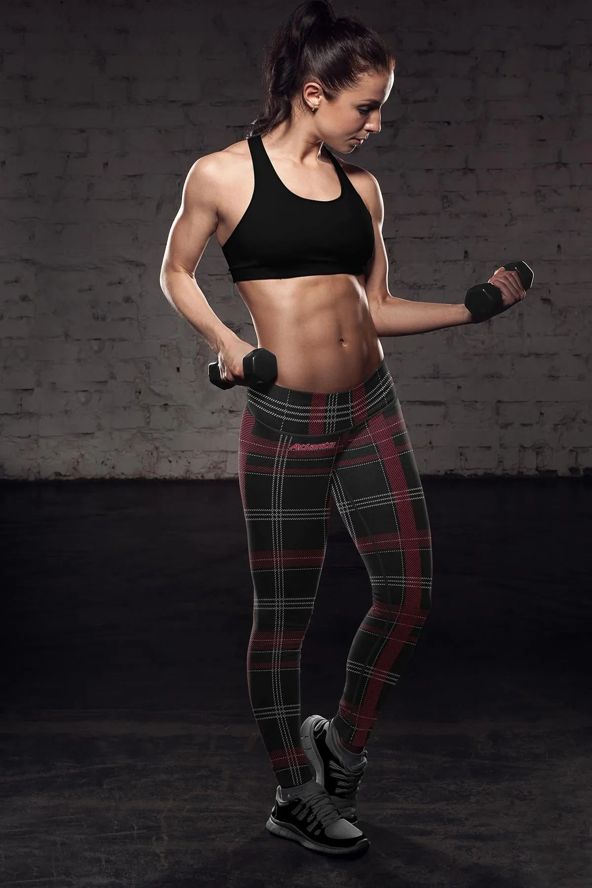 Atlanta Football Plaid Leggings