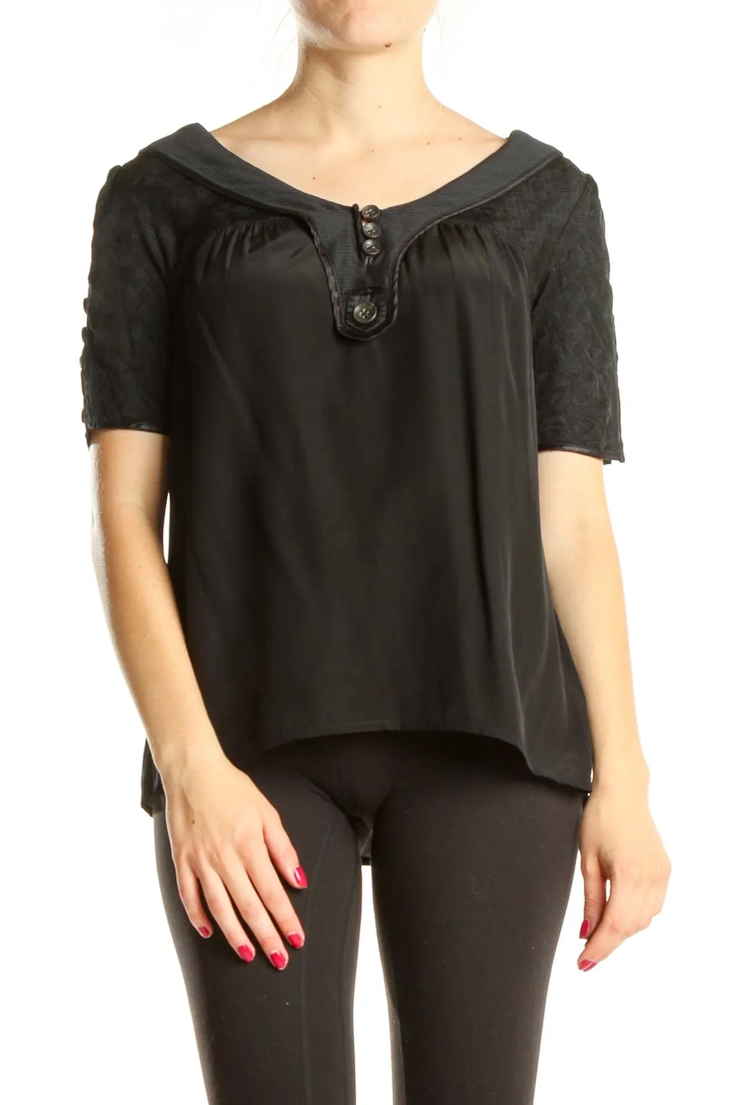 Black Silk Blouse