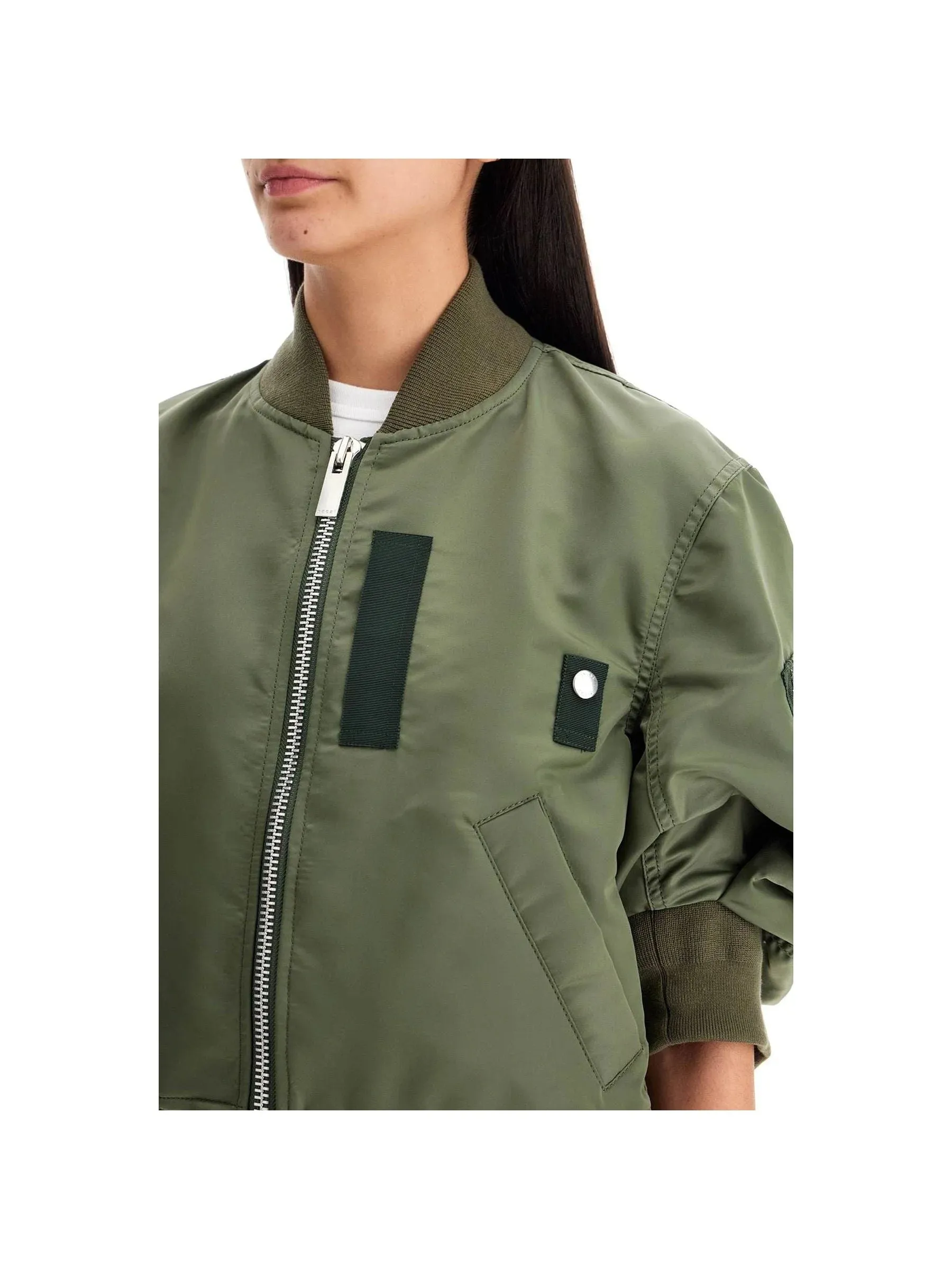 Bomber Jacket - Short-Sleeved - Lightweight - Outerwear