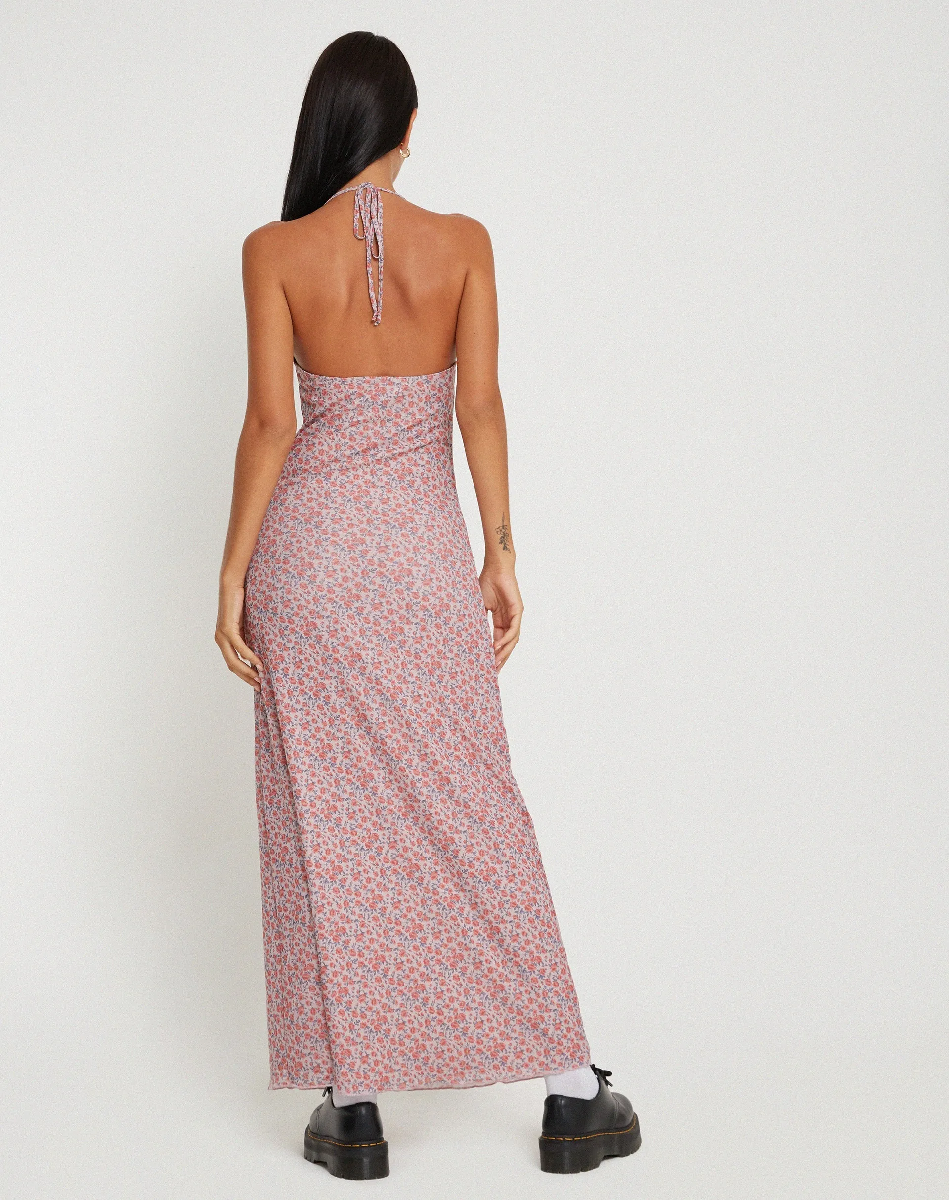 Clovita Maxi Dress in Spring Rose Dusty Pink