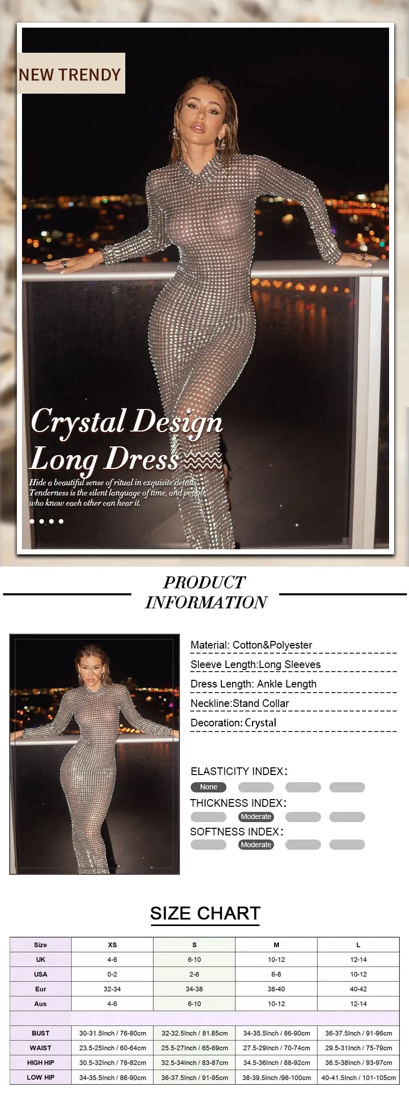 Crystal Mesh Dress