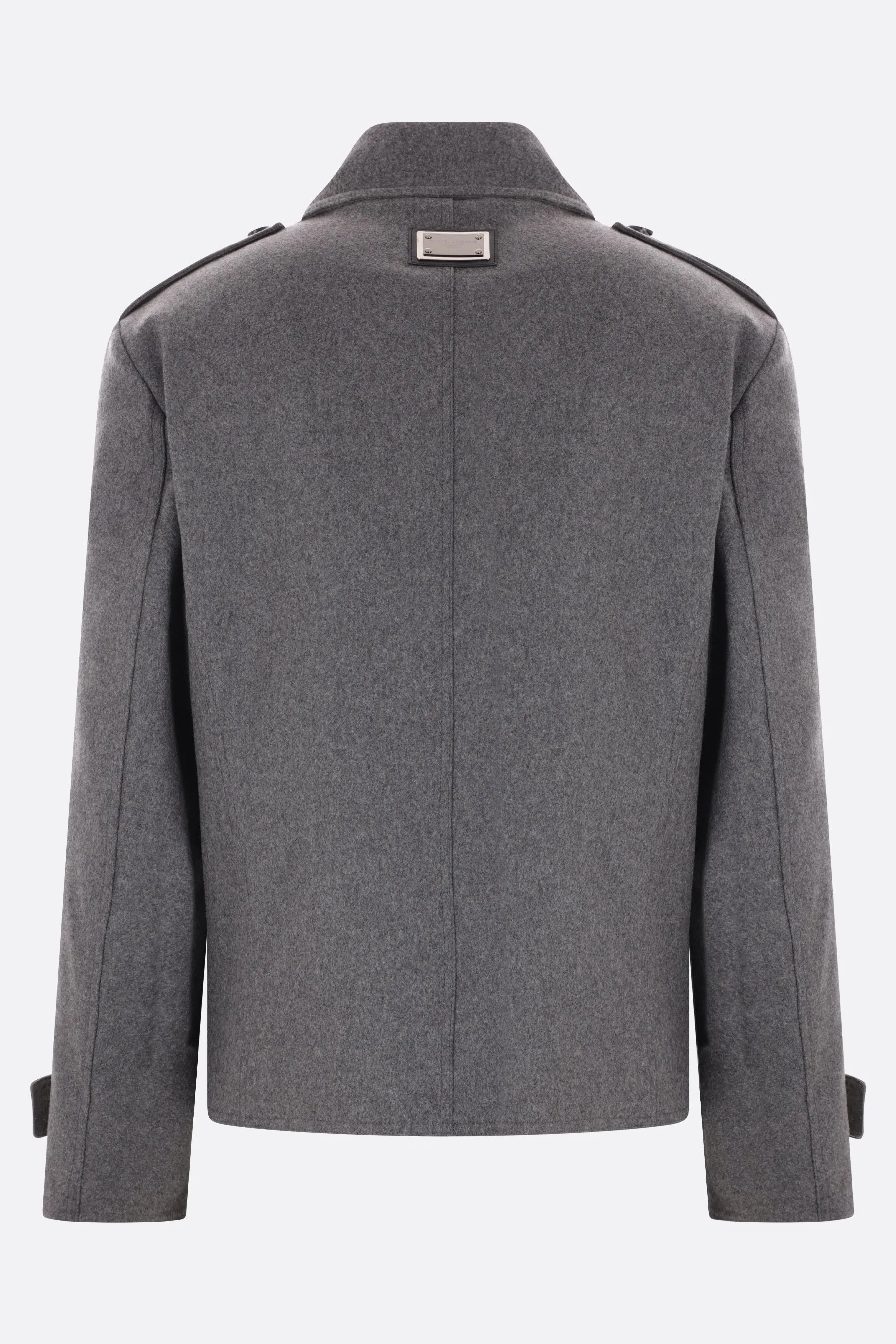 Double-Breasted Wool-Cashmere Peacoat