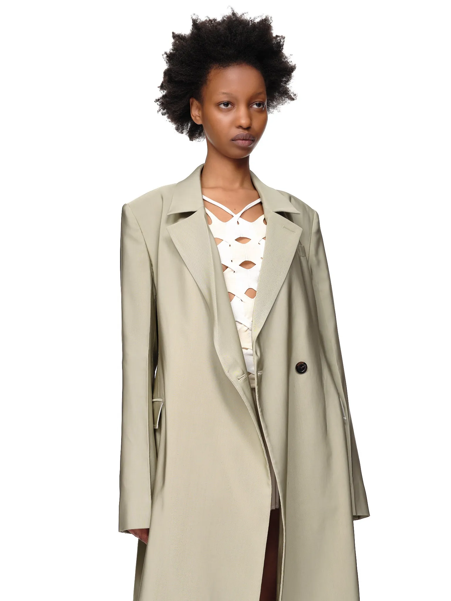 Duster Length Coat (PD-645-WOVI001-SAGE)