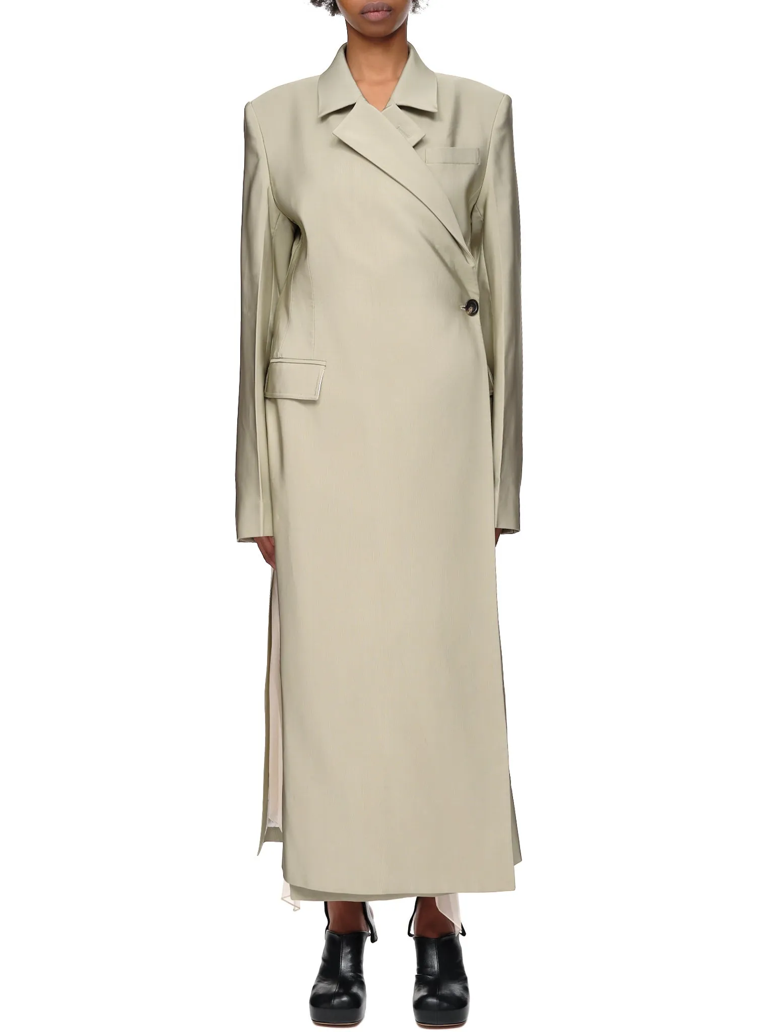 Duster Length Coat (PD-645-WOVI001-SAGE)