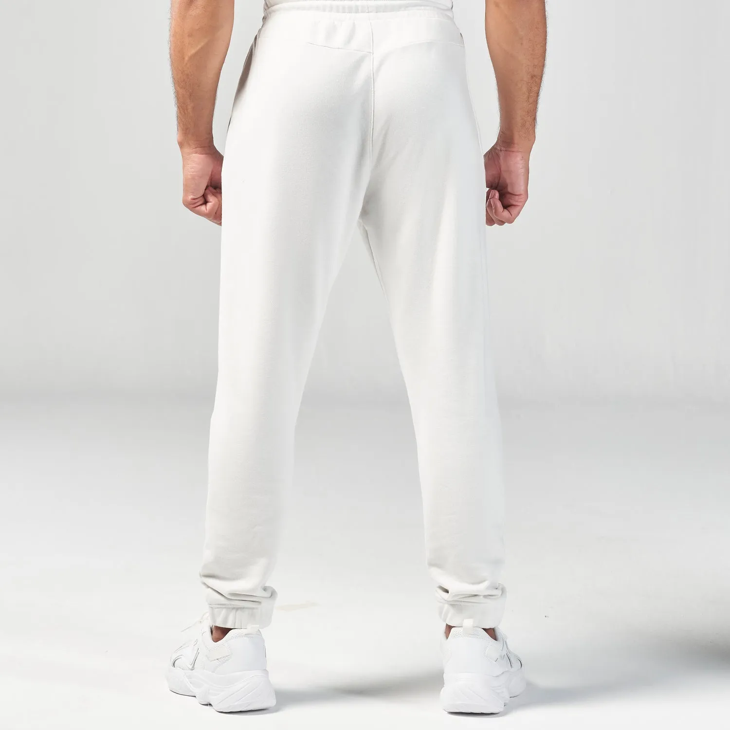 Essential Jogger Pants Black Edition - Pearl White