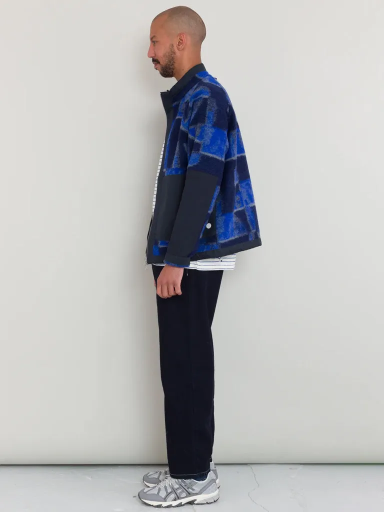 Folk Signal Fleece in Blue Multi