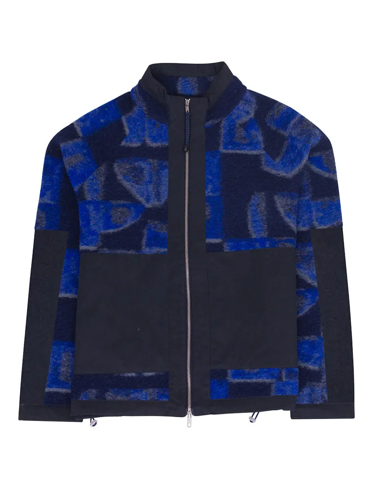 Folk Signal Fleece in Blue Multi