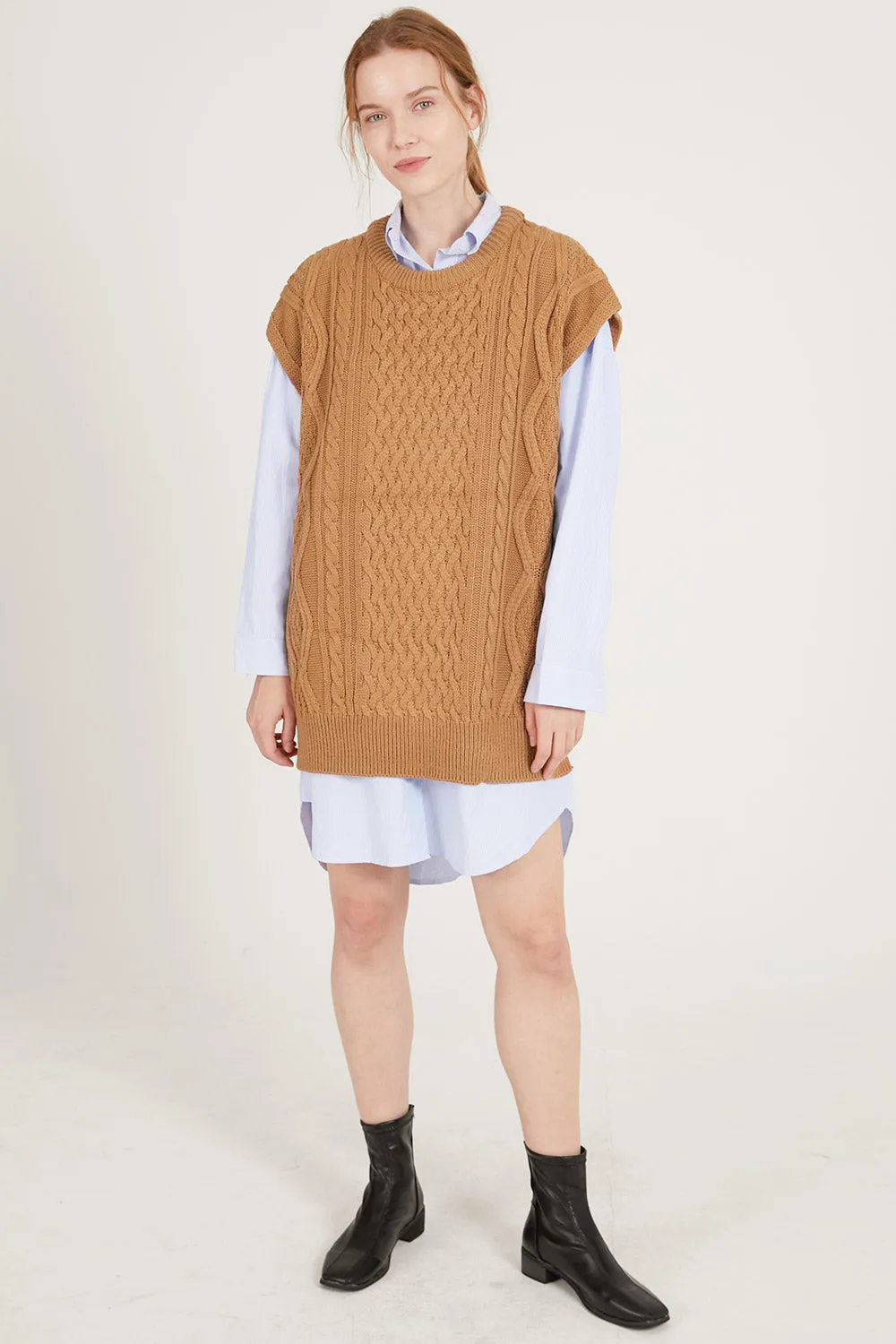 Harper Oversized Sweater Vest