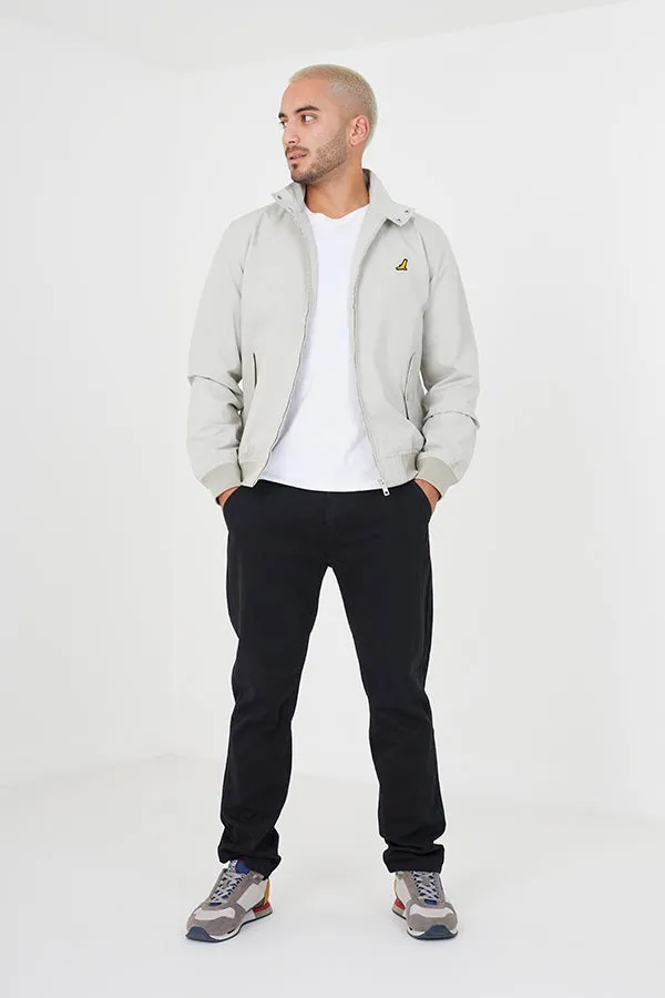 HARRINGTON STYLE JACKET WITH CHEST EMBLEM