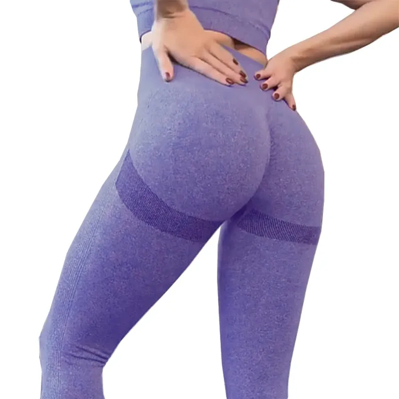 High Waist Seamless Push Up Yoga Pants