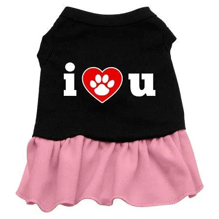 I Heart You Dresses Black with Pink Sm (10)