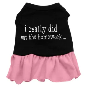 I really did eat the Homework Screen Print Dress Black with Pink Med (12)