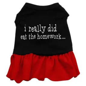 I really did eat the Homework Screen Print Dress Black with Red XS (8)