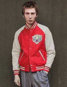 IMMORTAL Varsity Bomber Jacket - Red