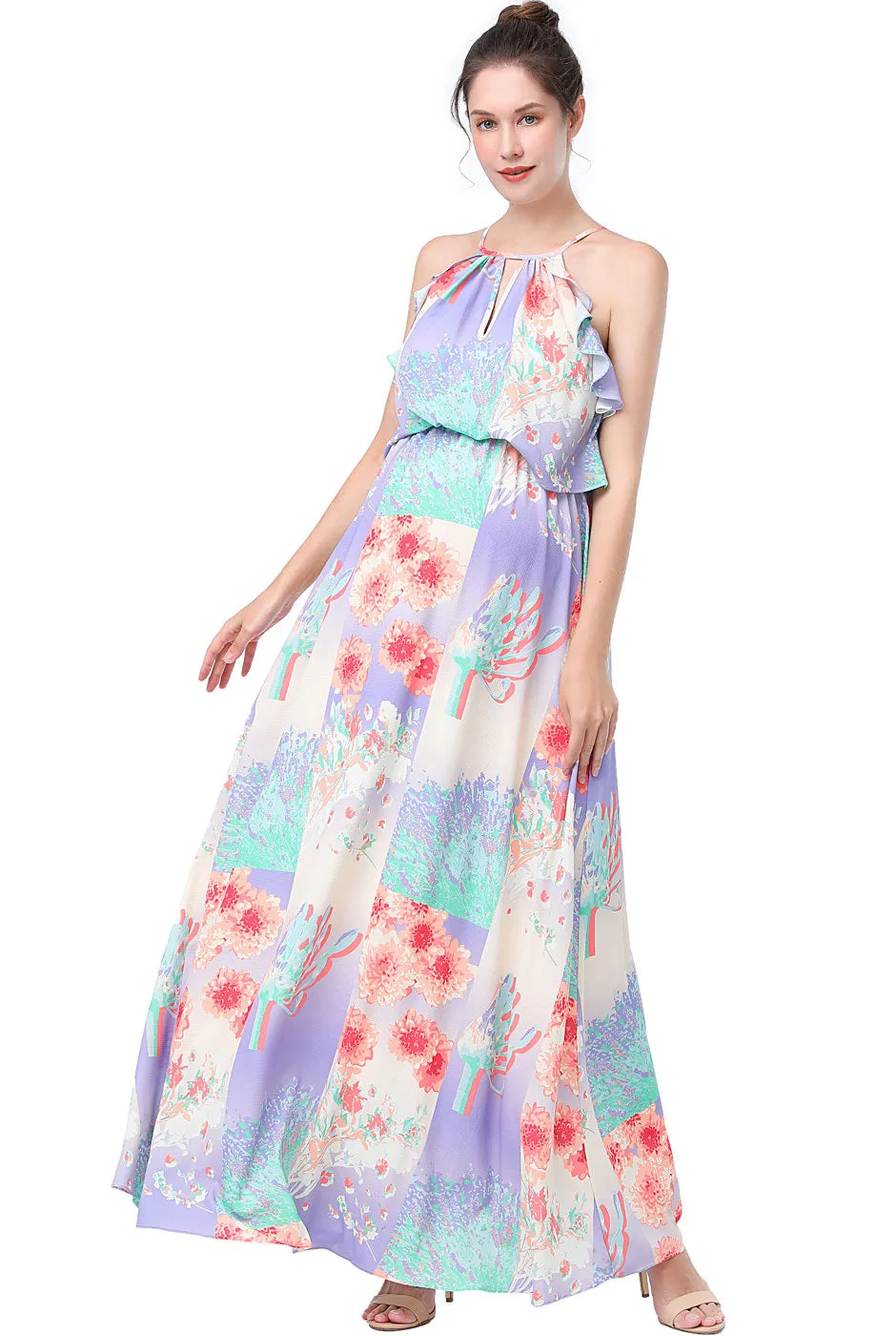 Kimi   Kai Maternity "Pixie" Nursing Maxi Dress