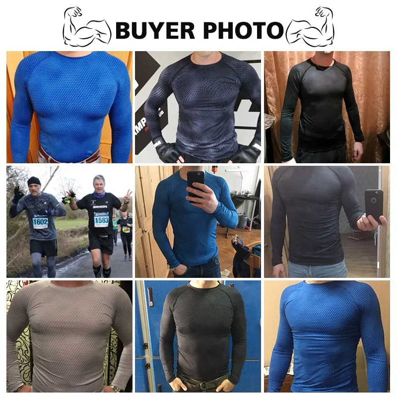 Long Sleeve Sport Shirt Men Quick Dry Running T-shirts Gym Clothing Fitness Top Crossfit T Shirt