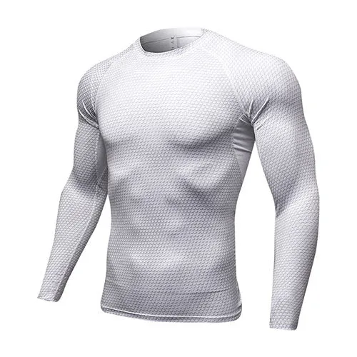 Long Sleeve Sport Shirt Men Quick Dry Running T-shirts Gym Clothing Fitness Top Crossfit T Shirt