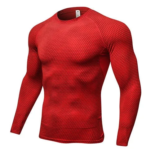 Long Sleeve Sport Shirt Men Quick Dry Running T-shirts Gym Clothing Fitness Top Crossfit T Shirt