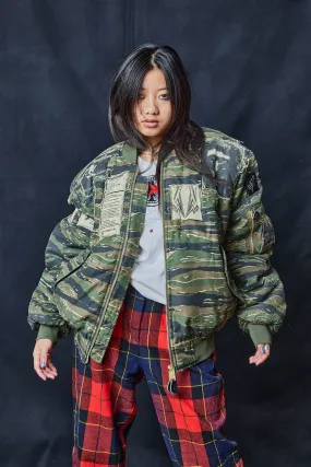 MA 1 Patched Bomber in Tiger Camo