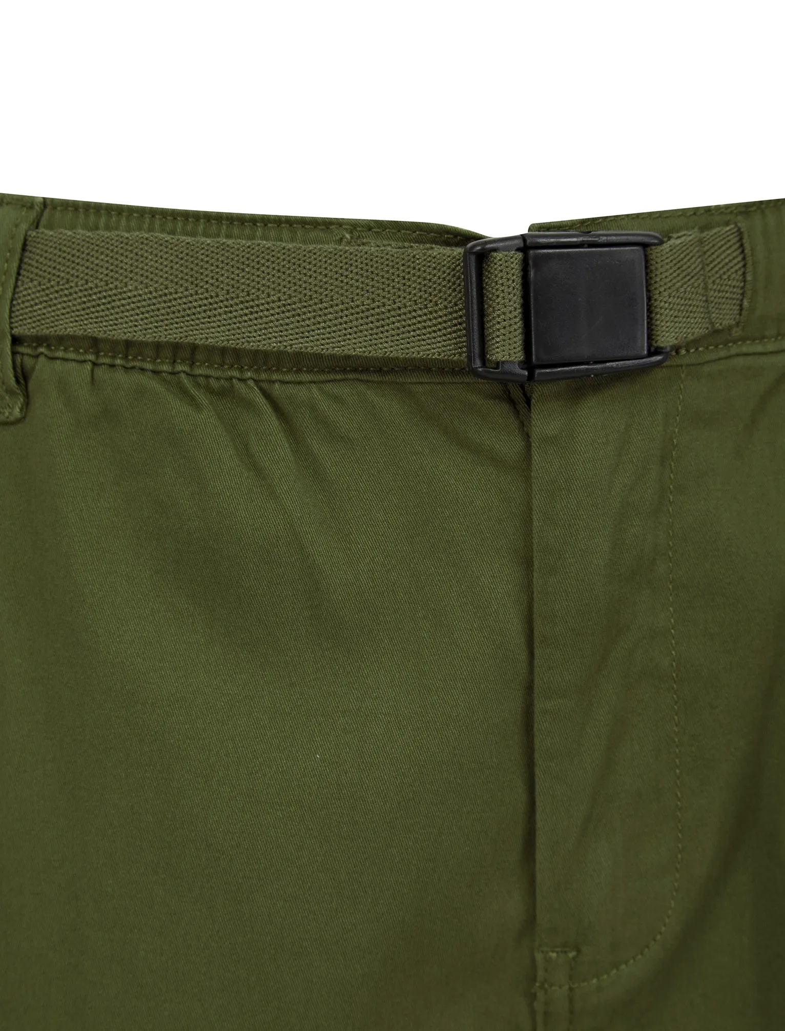 Mauro Stretch Cotton Twill Cuffed Cargo Jogger Pants in Burnt Olive - Tokyo Laundry