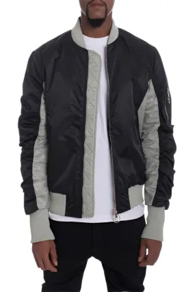 Mens Two-Tone Color Block Bomber Jackets 3 Color Options