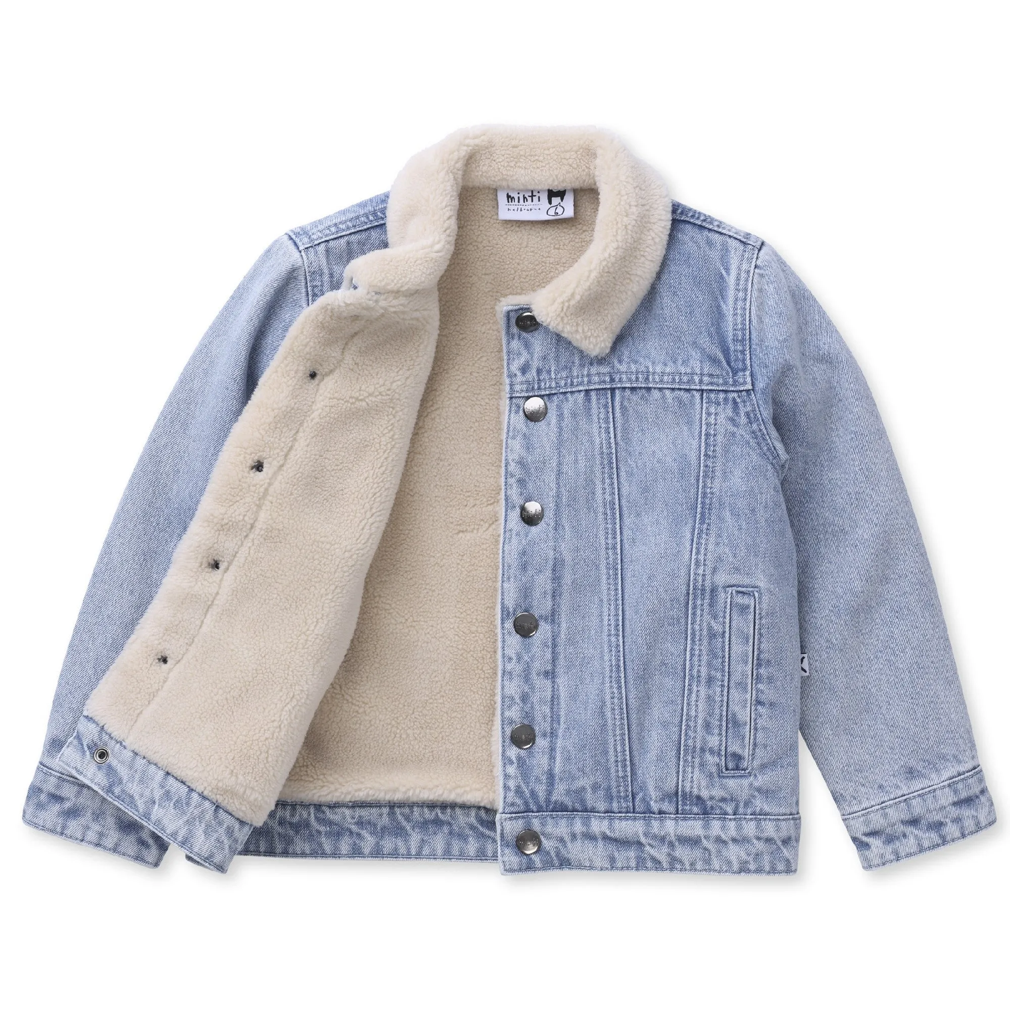 MINTI - HAPPY FACE DENIM BOMBER