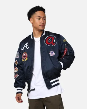 New Era X Alpha Series X MLB Atlanta Braves MA-1 Bomber Jacket Black