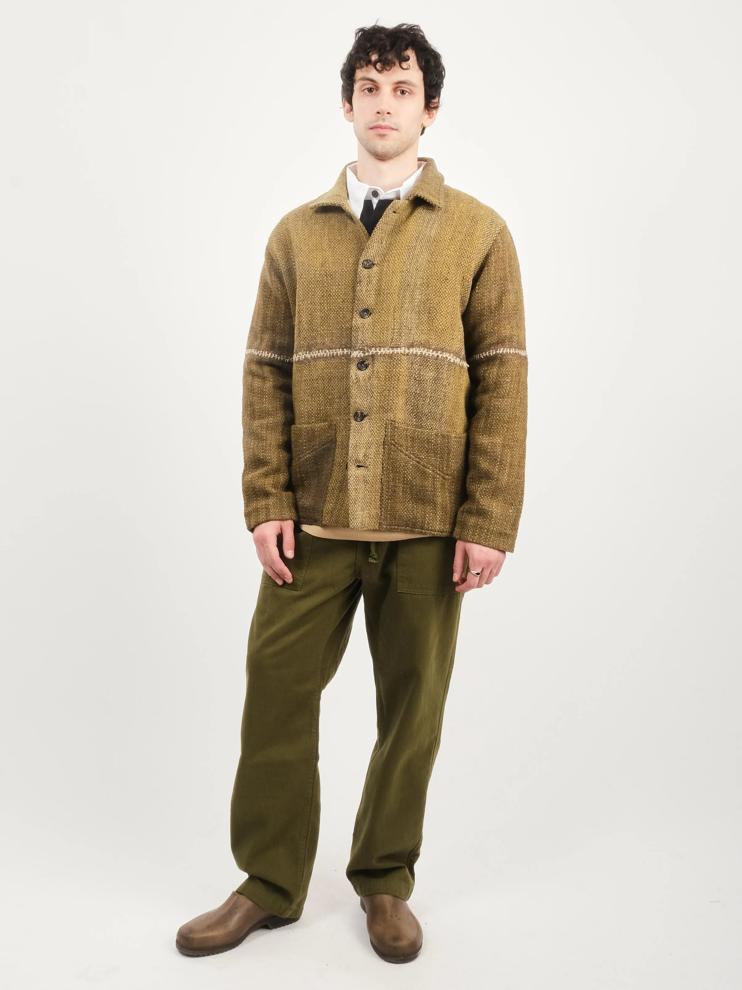 Olive/Ecru Chore Coat