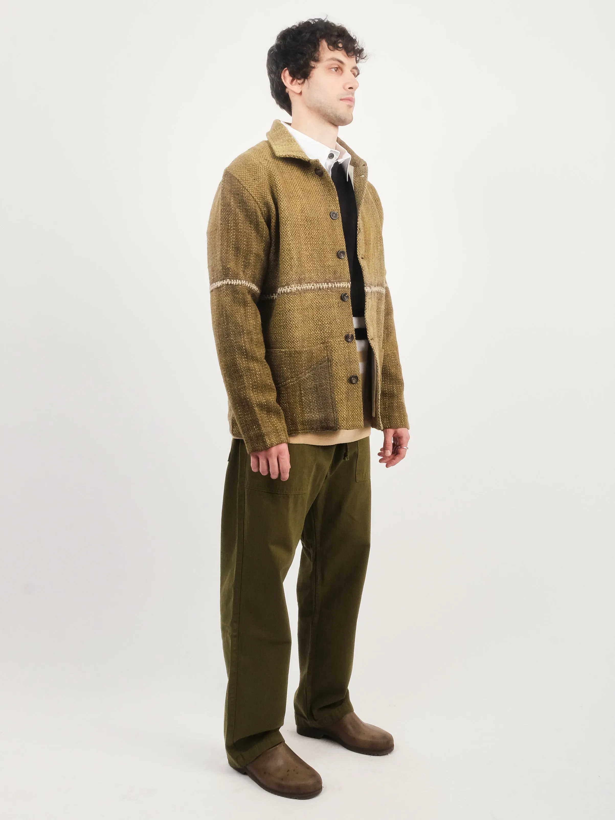 Olive/Ecru Chore Coat