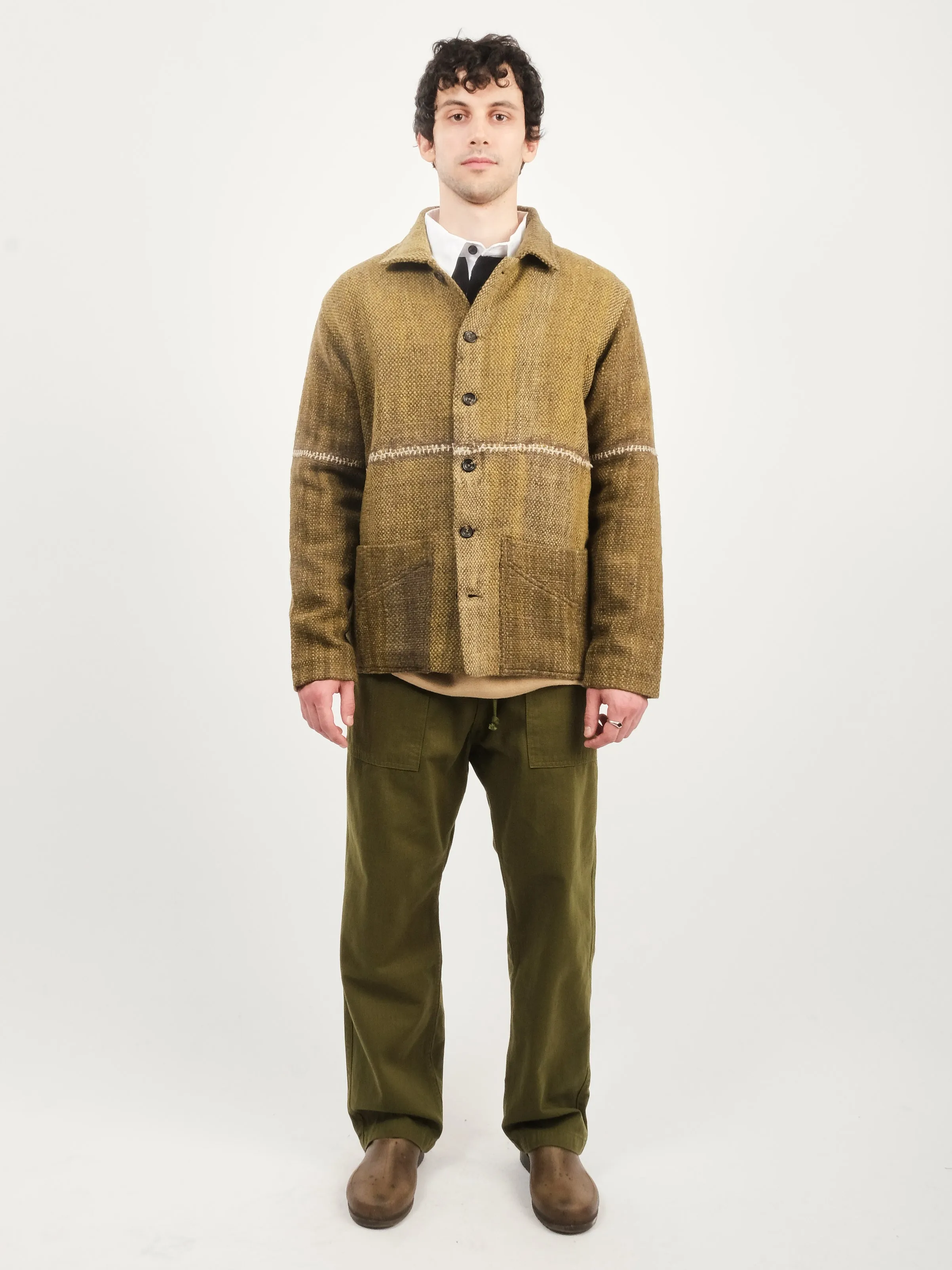 Olive/Ecru Chore Coat