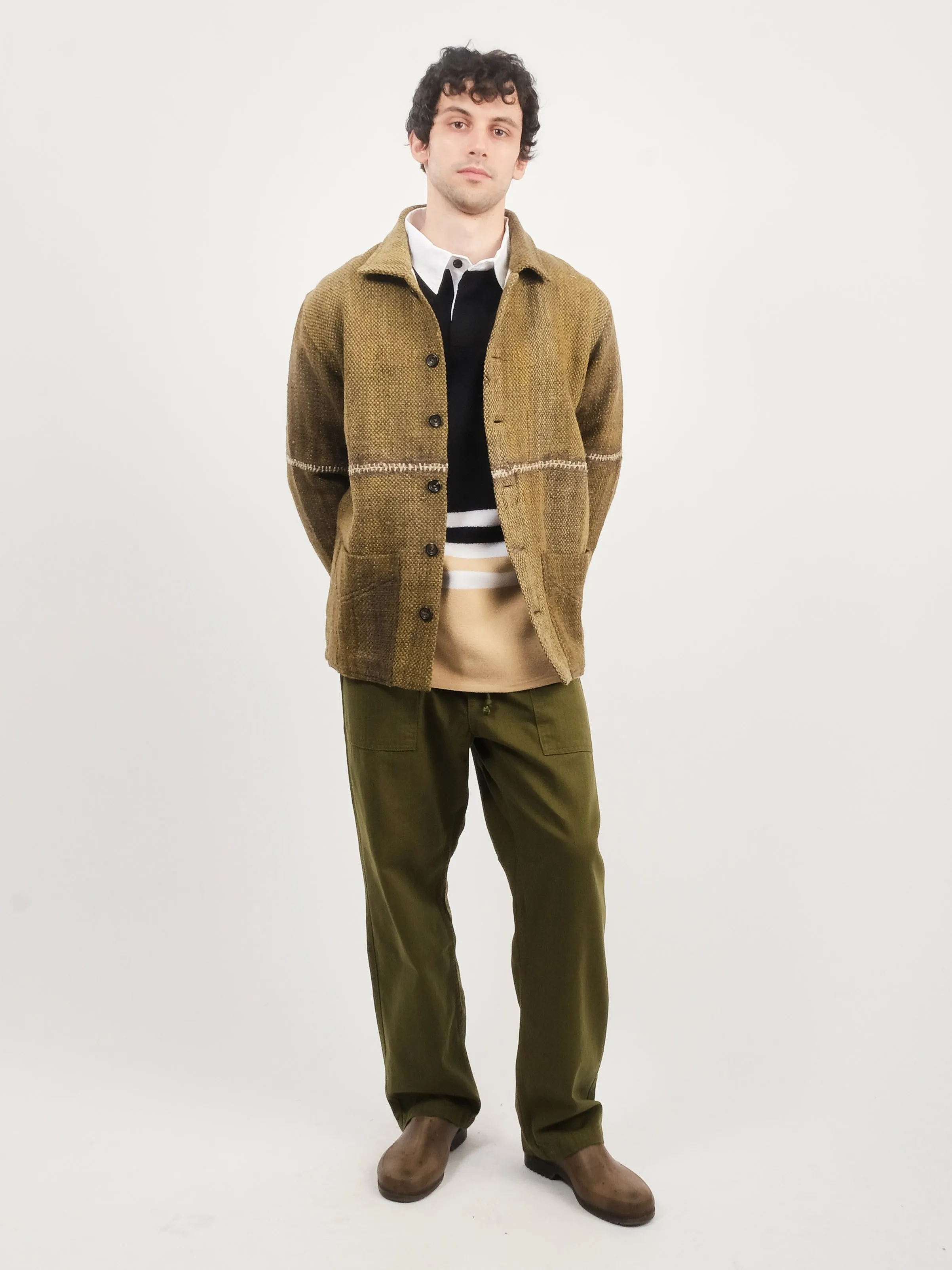 Olive/Ecru Chore Coat