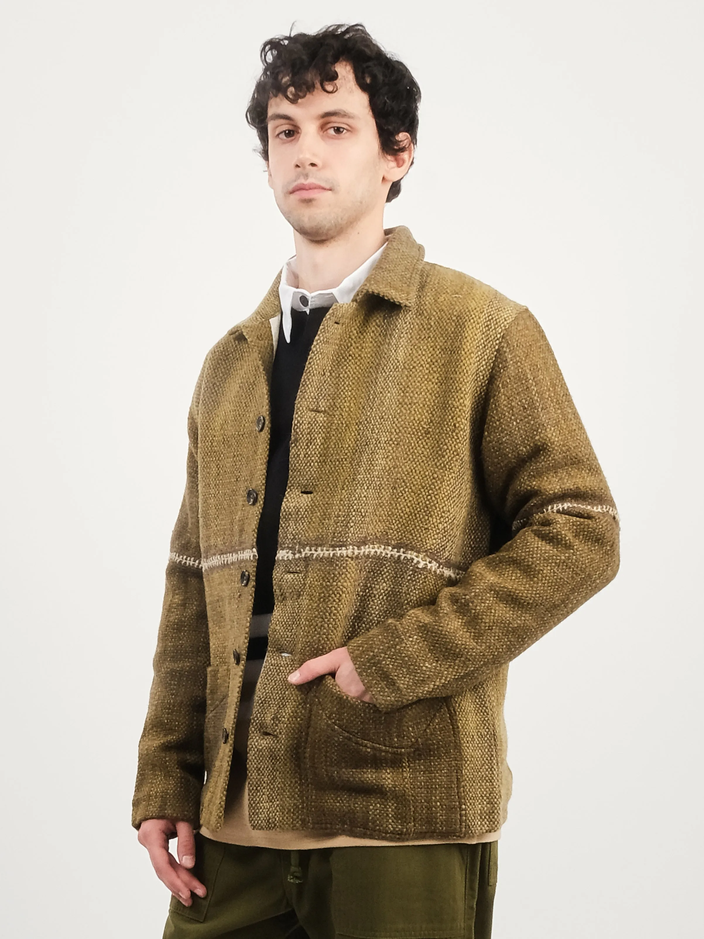 Olive/Ecru Chore Coat