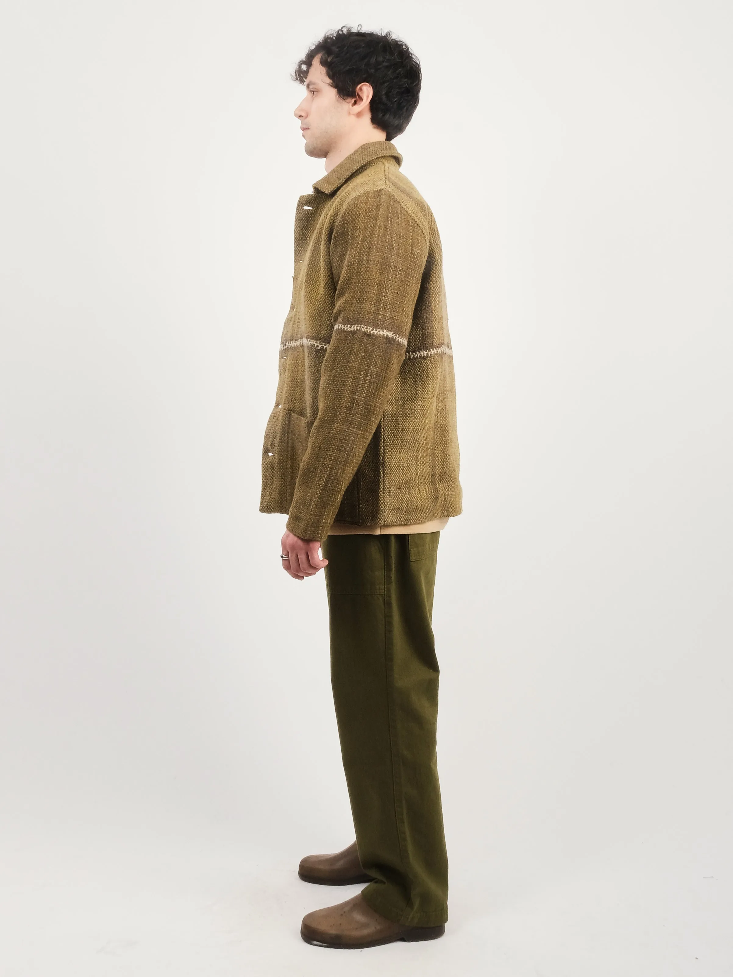 Olive/Ecru Chore Coat