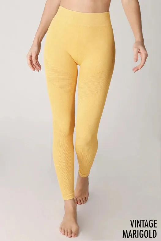 Premium Vintage Moto Jeggings Vintage Marigold