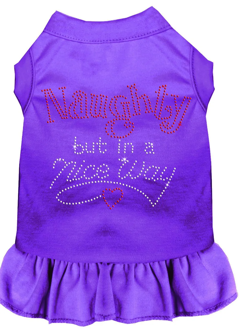 Rhinestone Naughty But In A Nice Way Dress Purple Med (12)