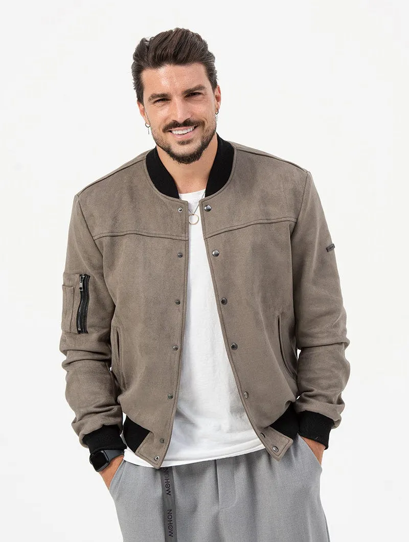 ROBERT BOMBER JACKET IN TAOPE