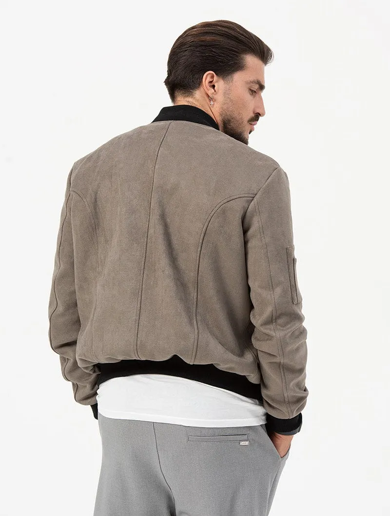 ROBERT BOMBER JACKET IN TAOPE