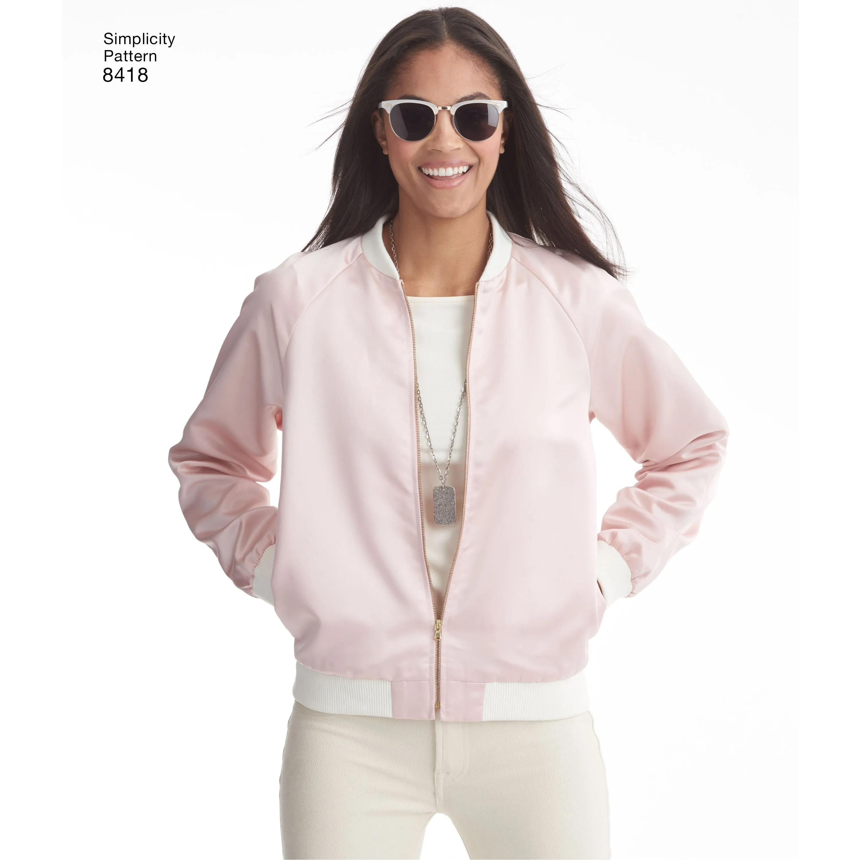 Simplicity Pattern 8418 misses lined bomber jacket