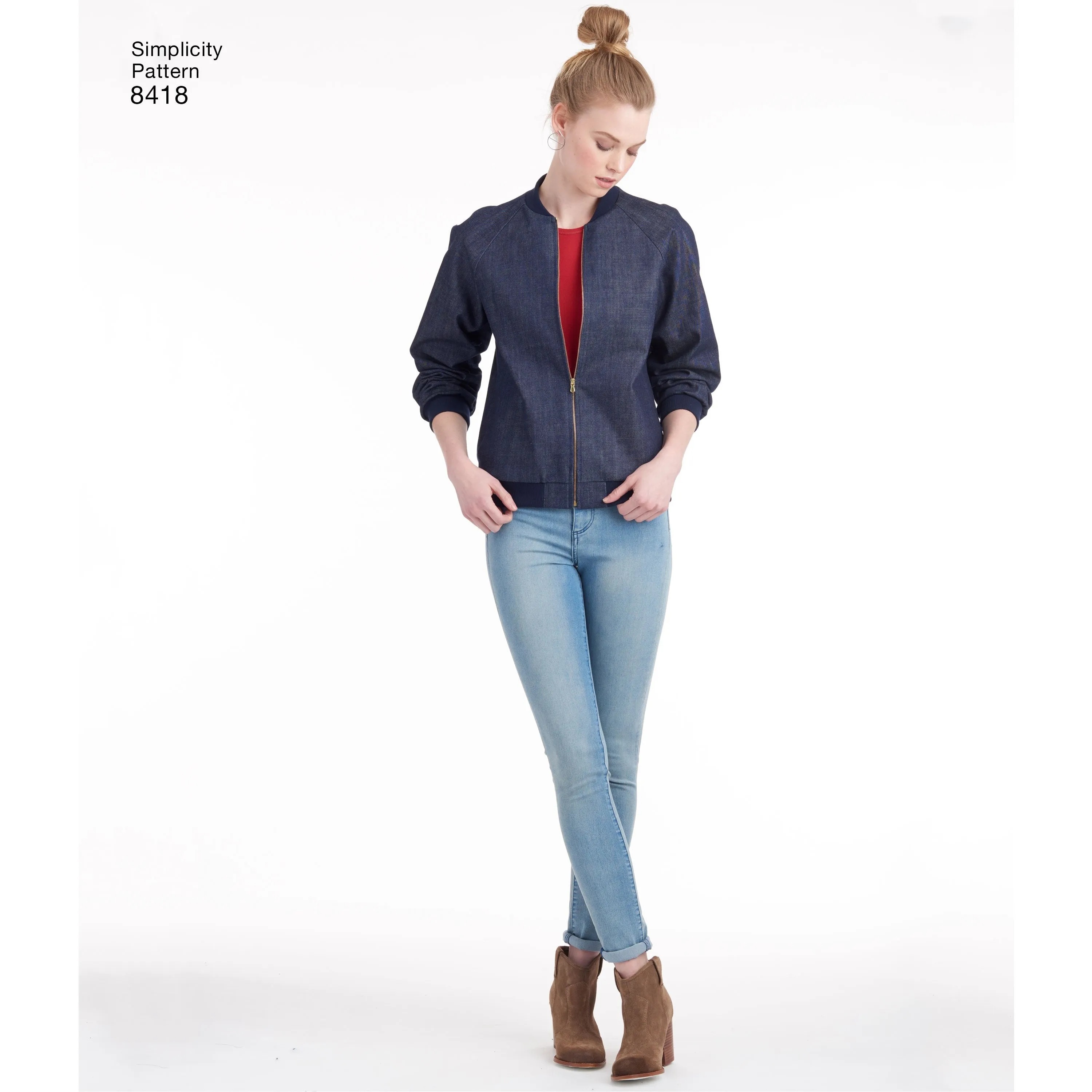 Simplicity Pattern 8418 misses lined bomber jacket