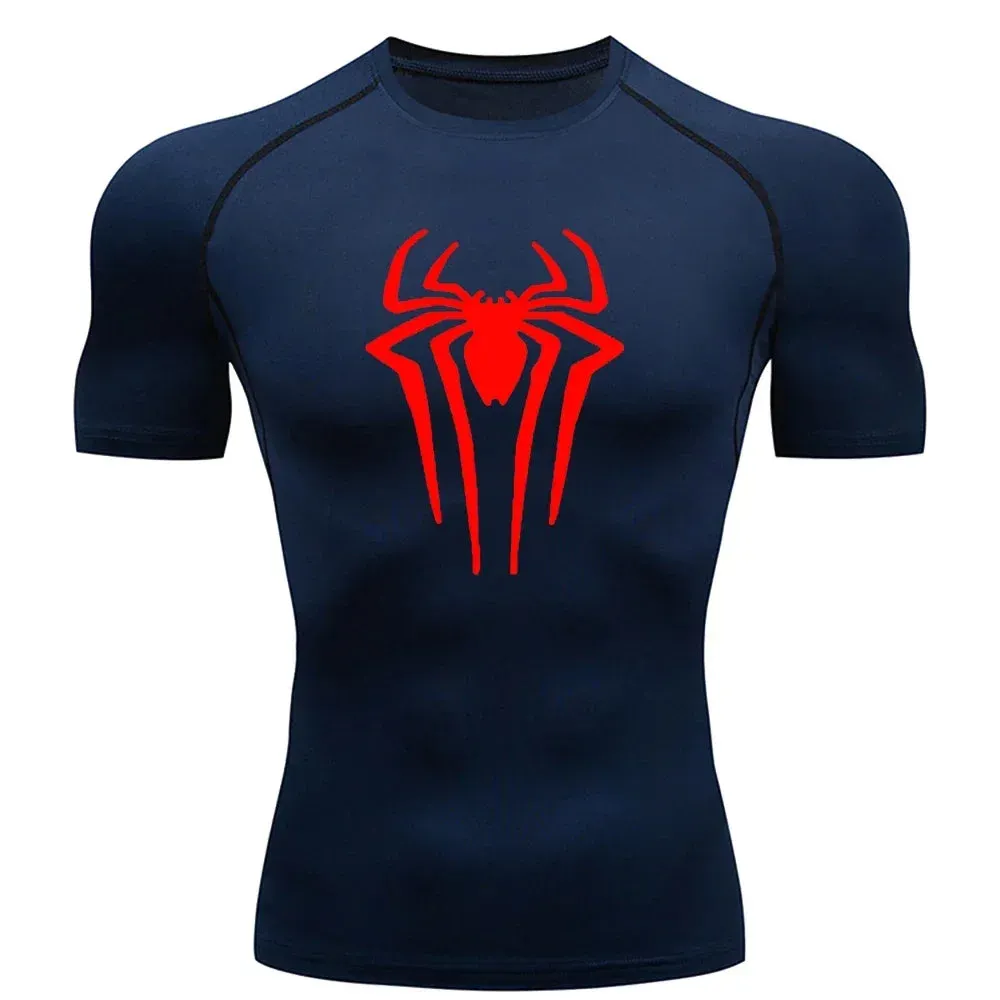 SPIDER Compression Shirts Short Sleeve