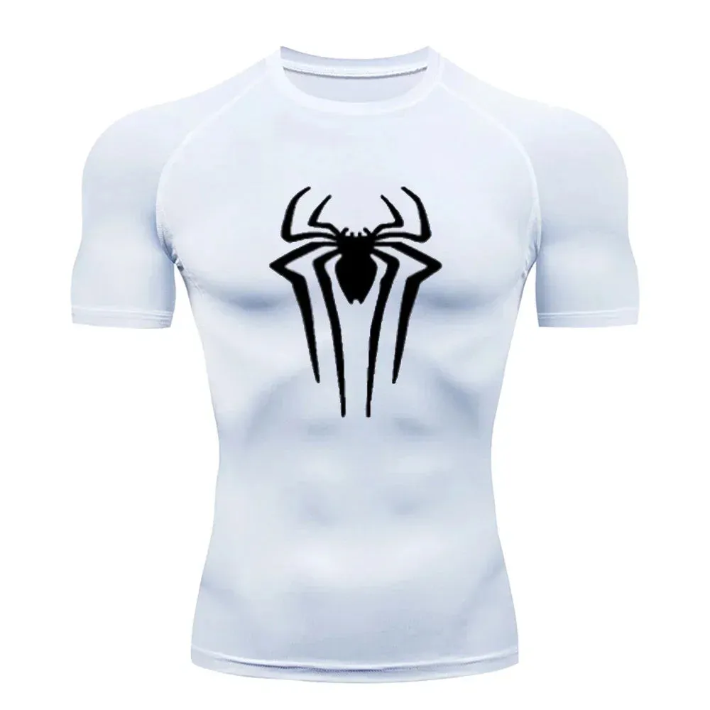 SPIDER Compression Shirts Short Sleeve