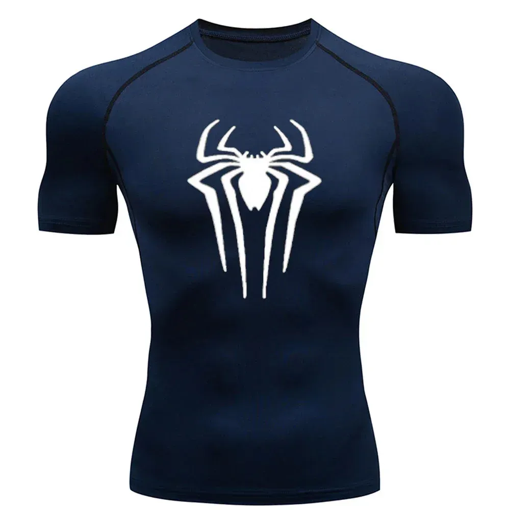 SPIDER Compression Shirts Short Sleeve