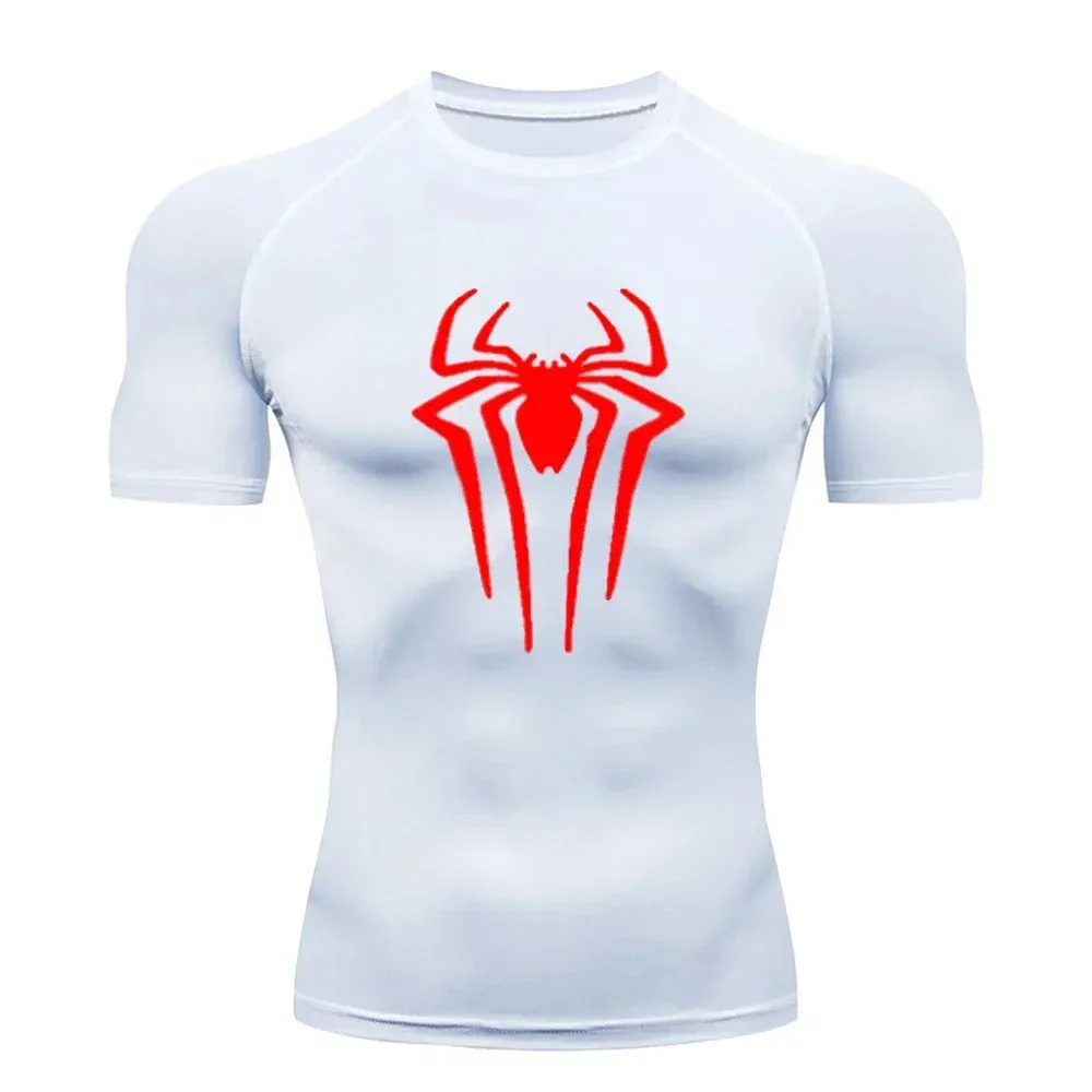 SPIDER Compression Shirts Short Sleeve